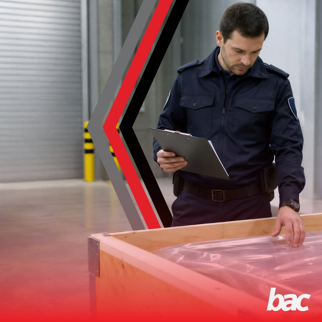 Customs officer inspecting cargo documentation before customs release